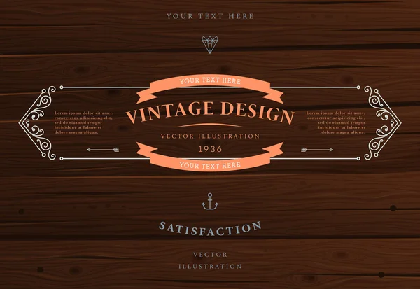 Elegant vintage frame — Stockvector