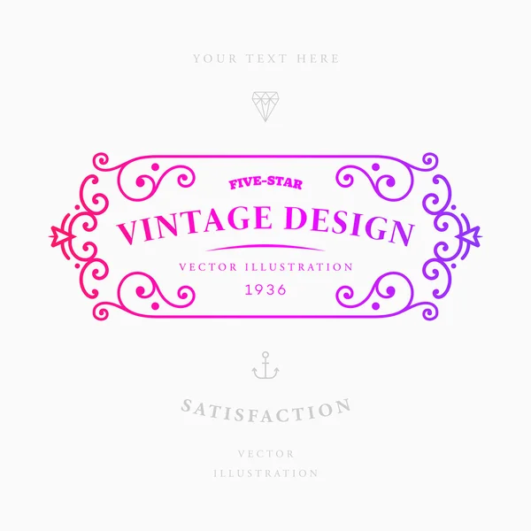 Elegant vintage frame — Stockvector