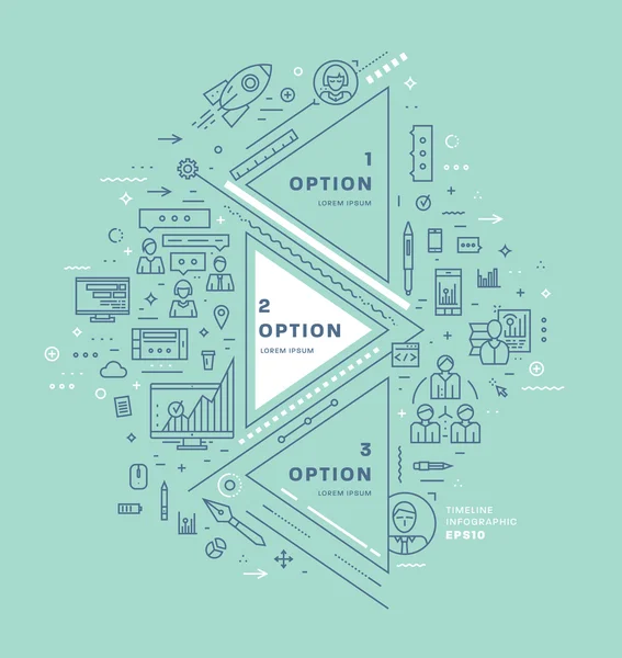 Set of application development — Stock Vector