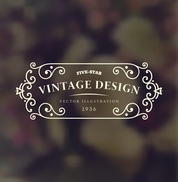 Marco vintage elegante — Vector de stock