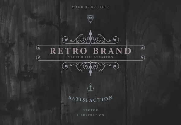 Marco vintage elegante — Vector de stock