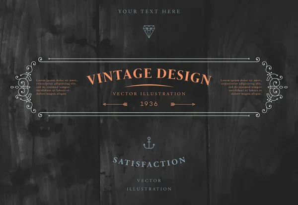 Elegant vintage frame — Stockvector