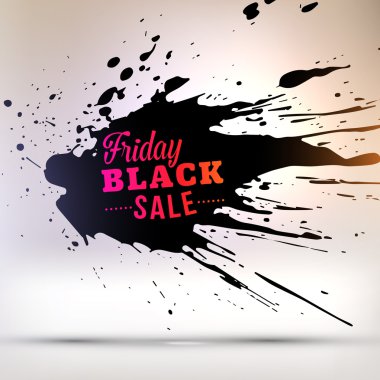 Siyah Cuma satış tasarım öğesi
