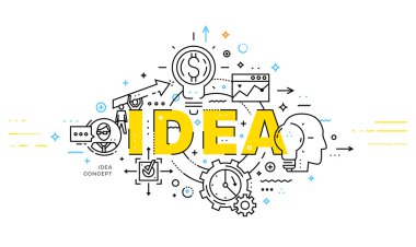 İnce çizgili iş Tema. 