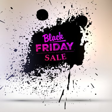 Siyah Cuma satış tasarım öğesi