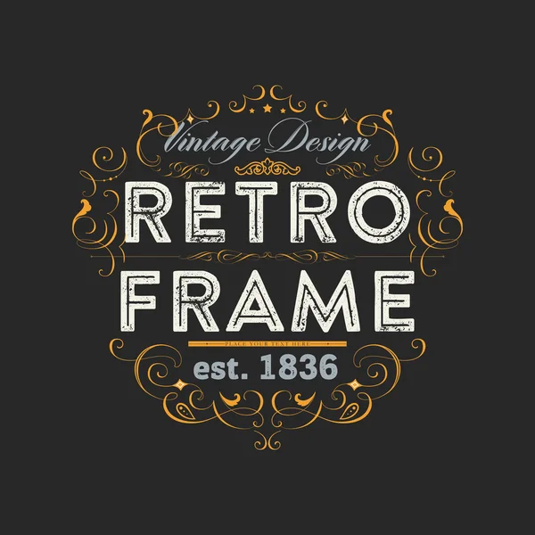 Elegant vintage frame — Stockvector