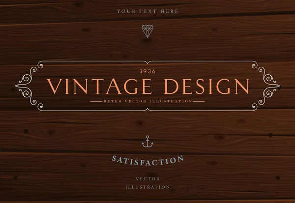 Elegant vintage frame — Stockvector