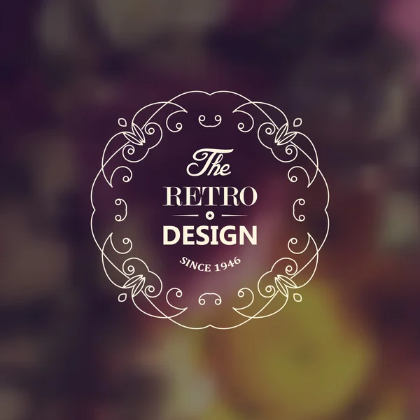 Marco vintage elegante — Vector de stock