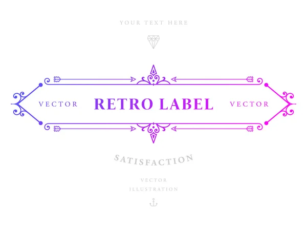 Marco vintage elegante — Vector de stock