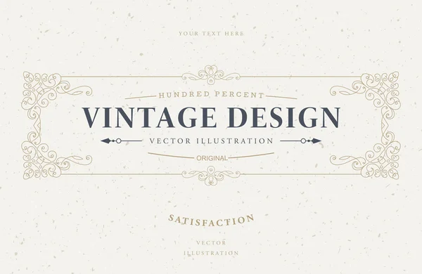 Elegant vintage frame — Stockvector