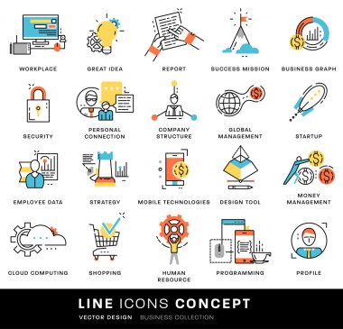  Icons Set, iş öğeleri 