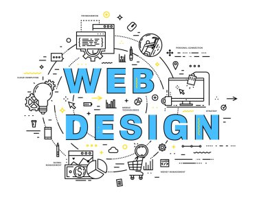 web tasarım simgeleri ve öğeleri 