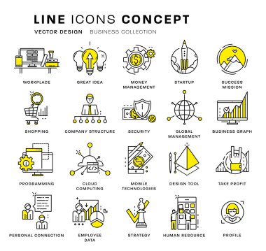  Icons Set, iş öğeleri 