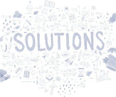  çözüm simgeleri ve öğeleri