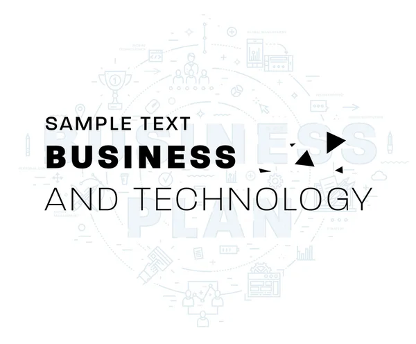 Icônes et éléments d'entreprise . — Image vectorielle