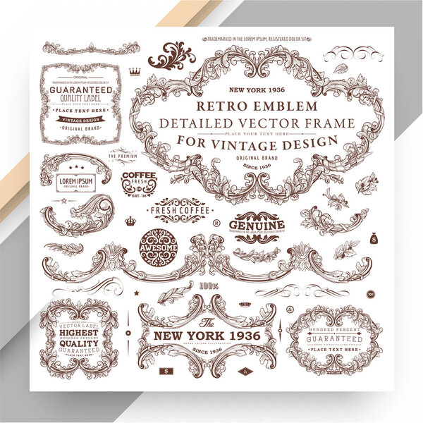 Ретро-элементы, набор
