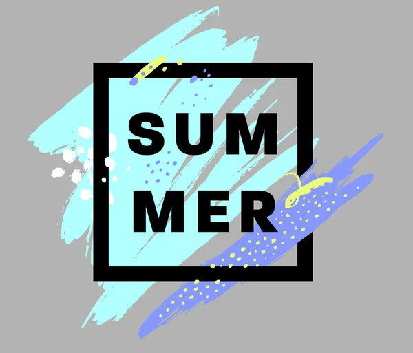 Sommer-Aquarell-Design. — Stockvektor