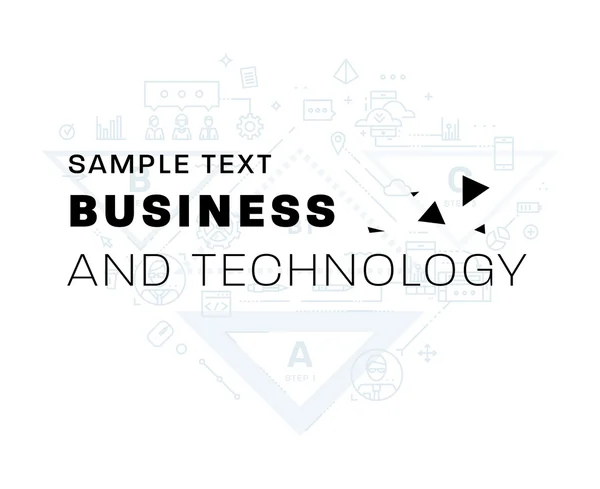 Icônes et éléments d'entreprise . — Image vectorielle