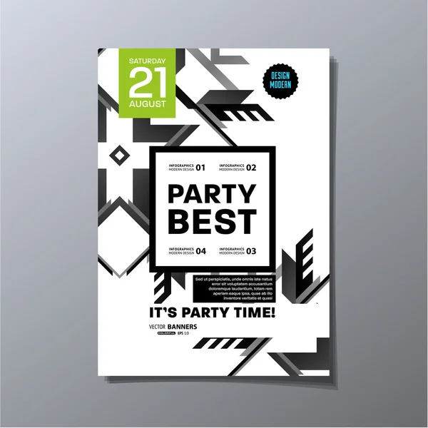 Тезисы, приглашение — стоковый вектор