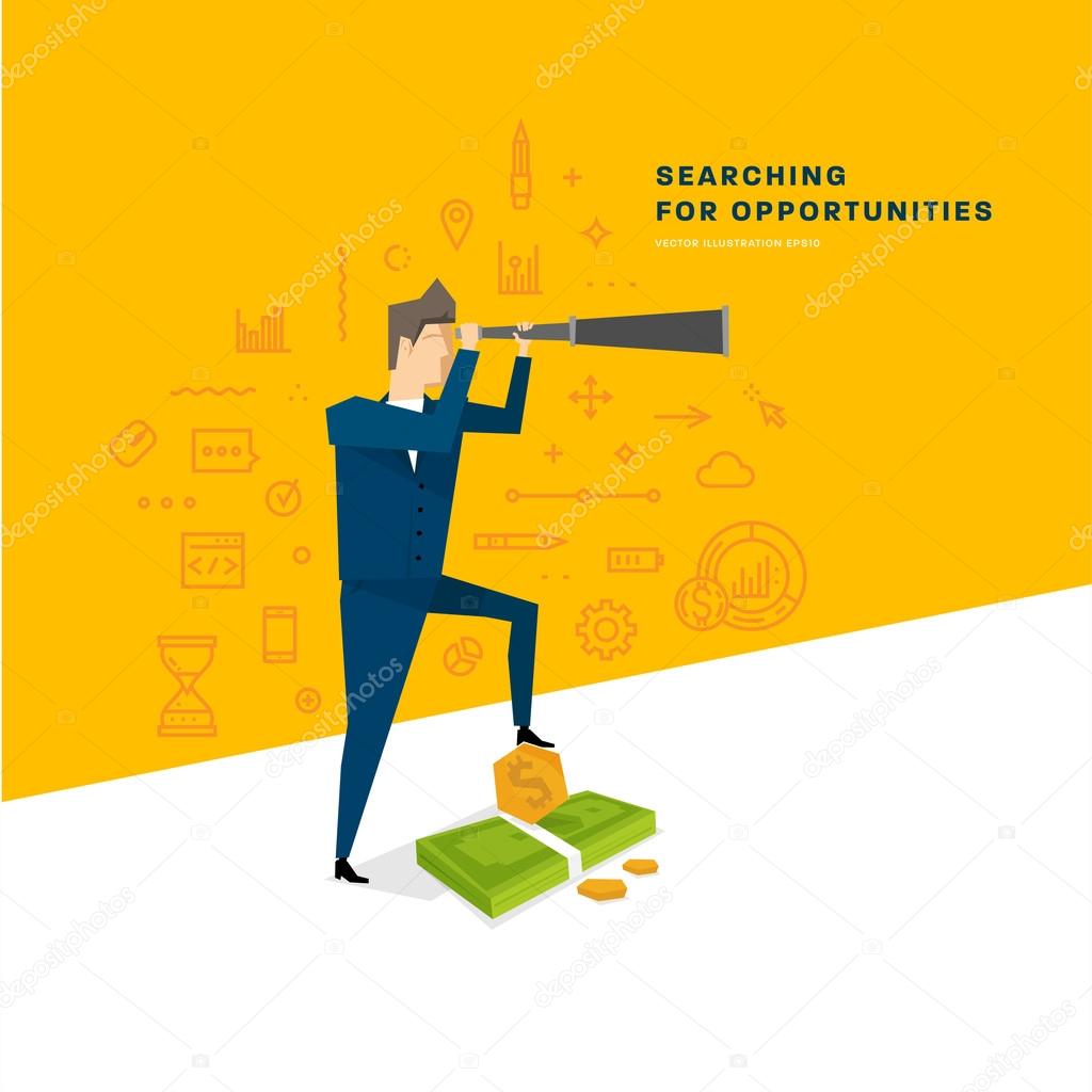 Searching for Opportunities Business Concept.