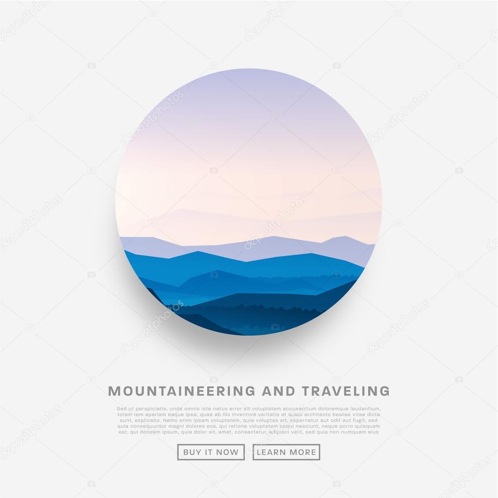 Mountaineering and Traveling  Illustration