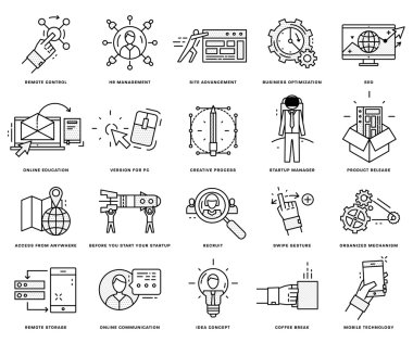  Icons Set, iş öğeleri 