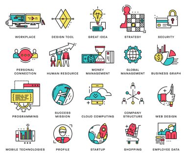  Icons Set, iş öğeleri 