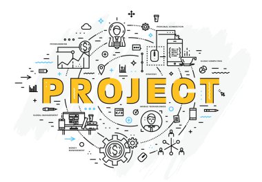 proje simgeleri ve öğeleri 