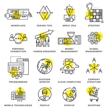  Icons Set, iş öğeleri 