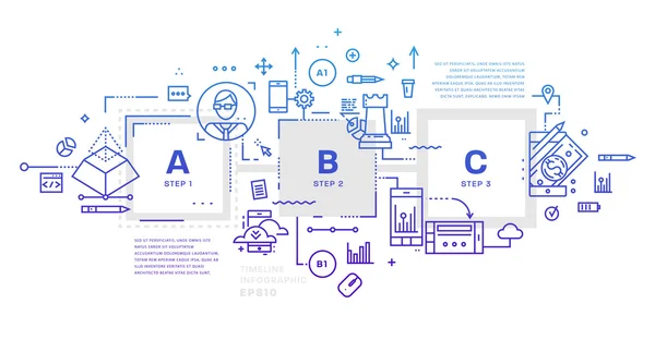 Icons and elements for landing page — Stock Vector