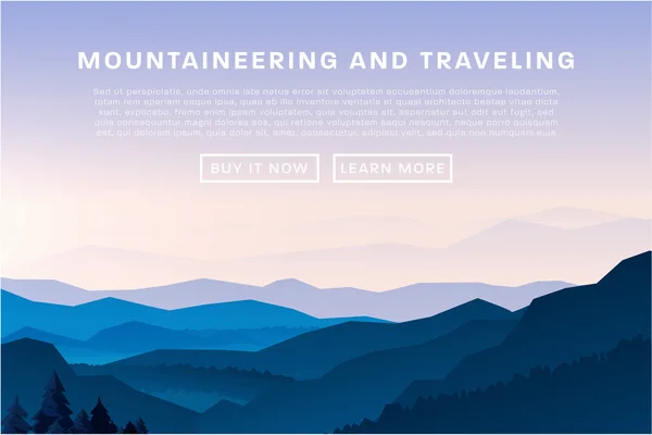 Mountaineering and Traveling  Illustration