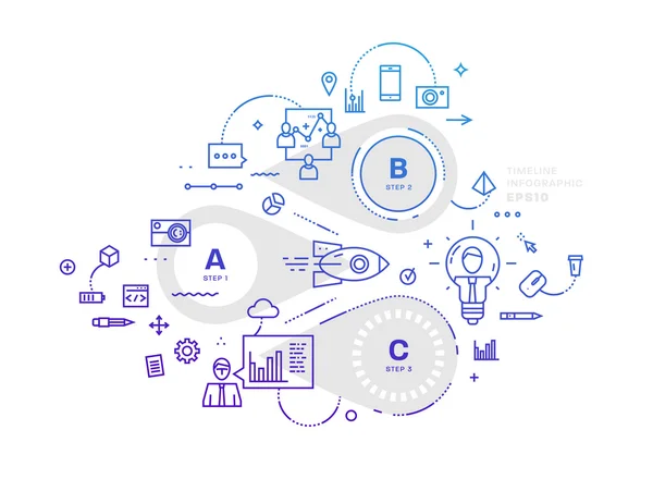 Icons and elements for landing page — Stock Vector