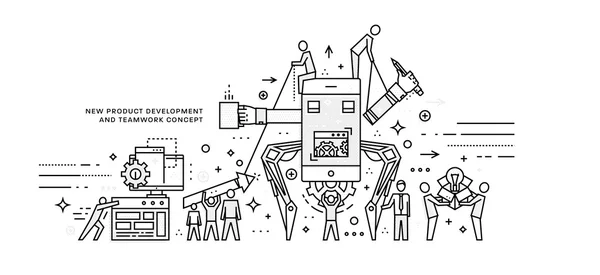 Tecnologia e elementos de negócio Ilustração De Bancos De Imagens