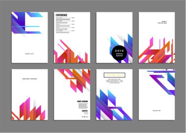 Geometrik vektör arka planlar, ayarla