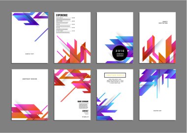 Geometrik vektör arka planlar, ayarla