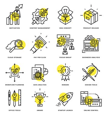  Icons Set, iş öğeleri 