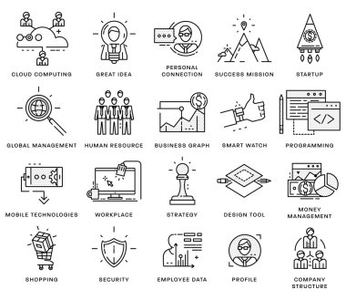  Icons Set, iş öğeleri 