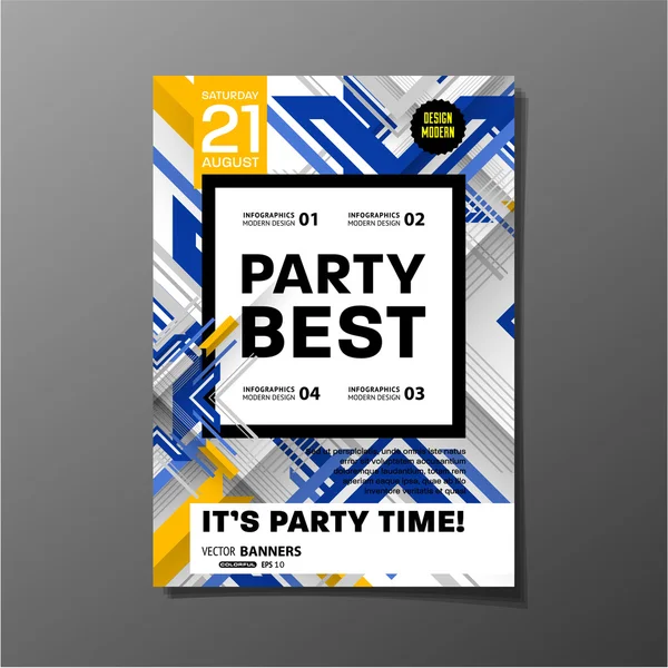 Disco Party Poster — Stock Vector