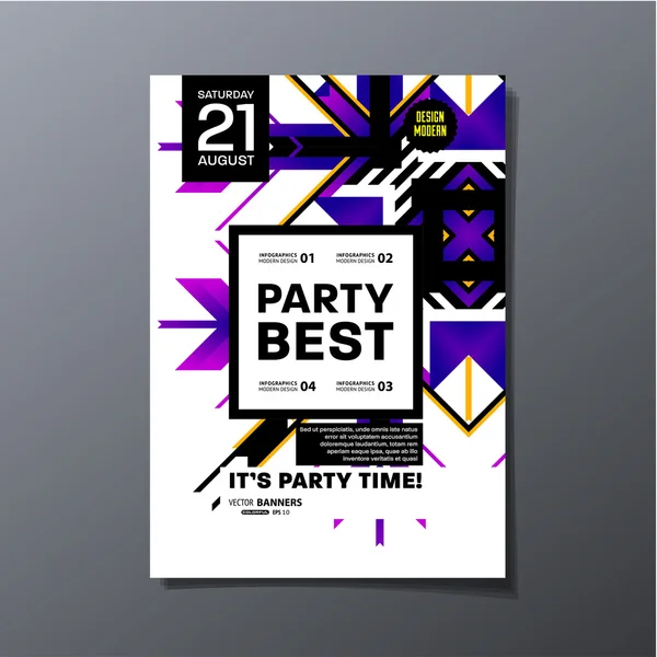 Disco-Party-Plakat — Stockvektor