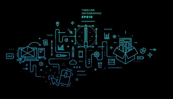 应用程序开发图标集 — 图库矢量图片