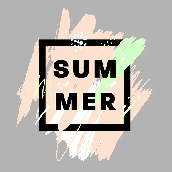 Sommer-Aquarell-Design. — Stockvektor