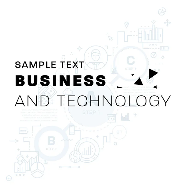 Icônes et éléments d'entreprise . — Image vectorielle