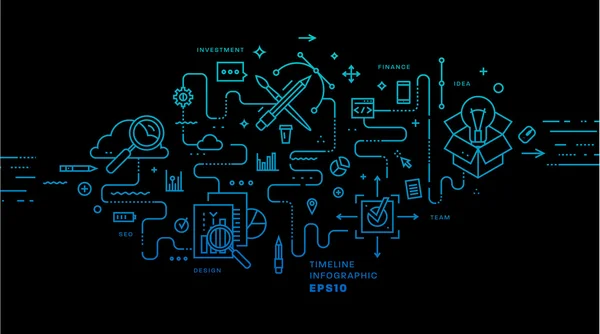 应用程序开发图标集 — 图库矢量图片