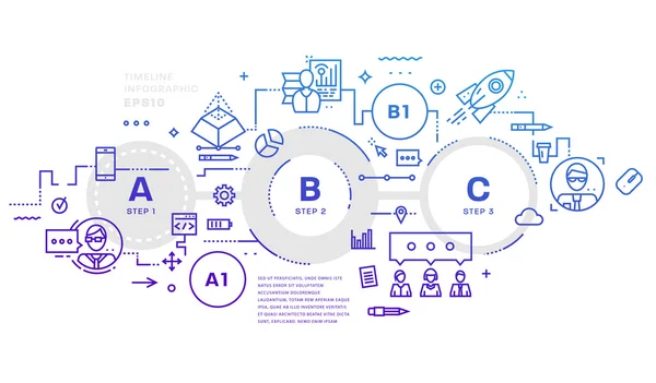 Ícones e elementos para landing page — Vetor de Stock