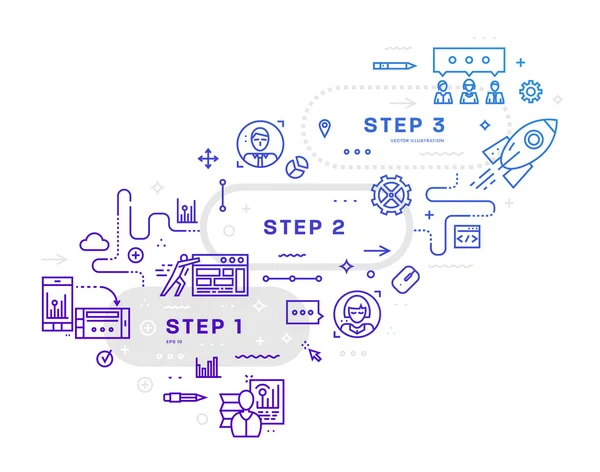 Set of business   icons and elements. — ストックベクタ