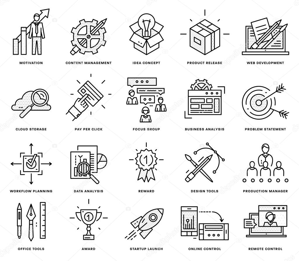  Icons Set,  Business Elements 