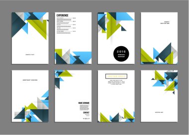 Geometrik vektör arka planlar, ayarla