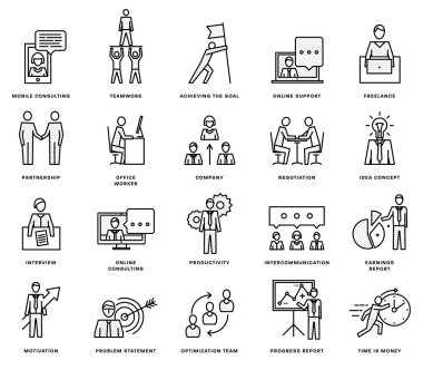  Icons Set, iş öğeleri 