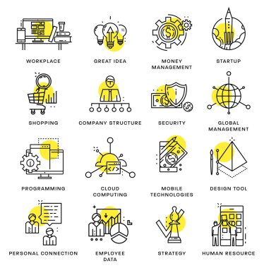  Icons Set, iş öğeleri 