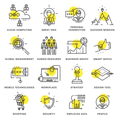  Icons Set, iş öğeleri 